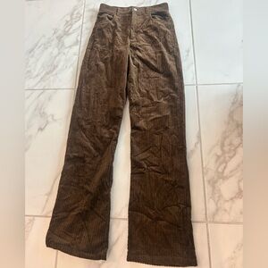 Zara Brown Corduroy Trousers